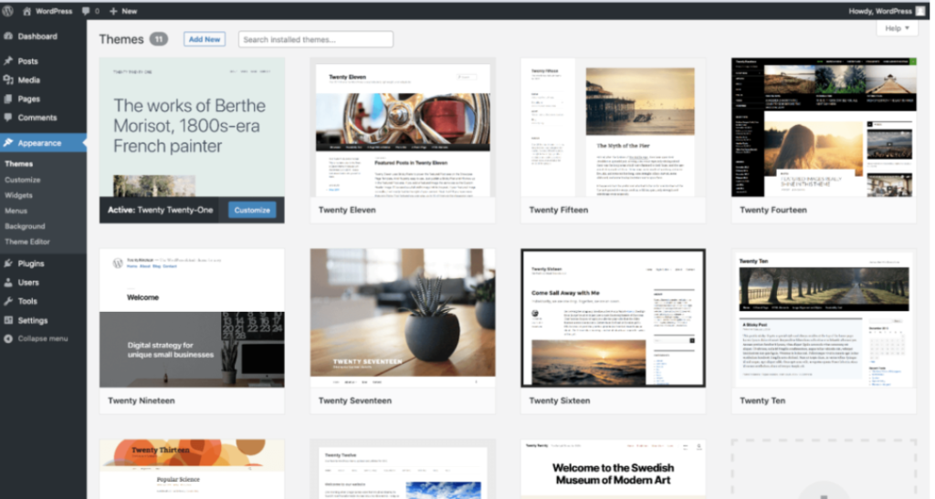 wordpress web design